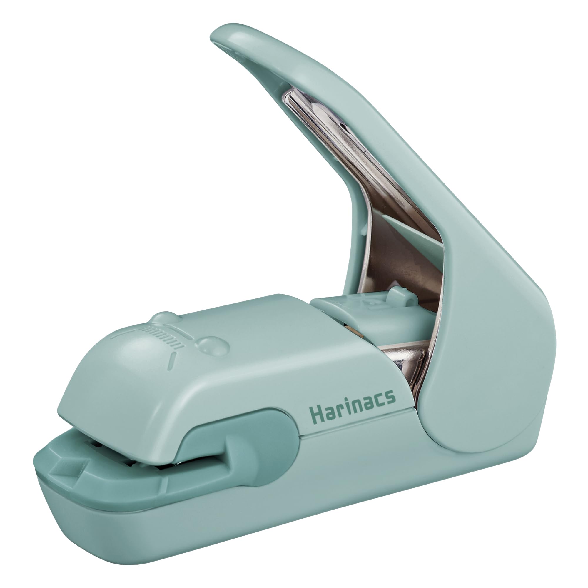 Kokuyo Stapleless Stapler, Harinacs Desktop & Handheld Staple-Free, Up to 5 Sheets No Staple Binding, Portable Compact Holeless Stapler, Green Blue, Japan Import (SLN-MPH105GB)