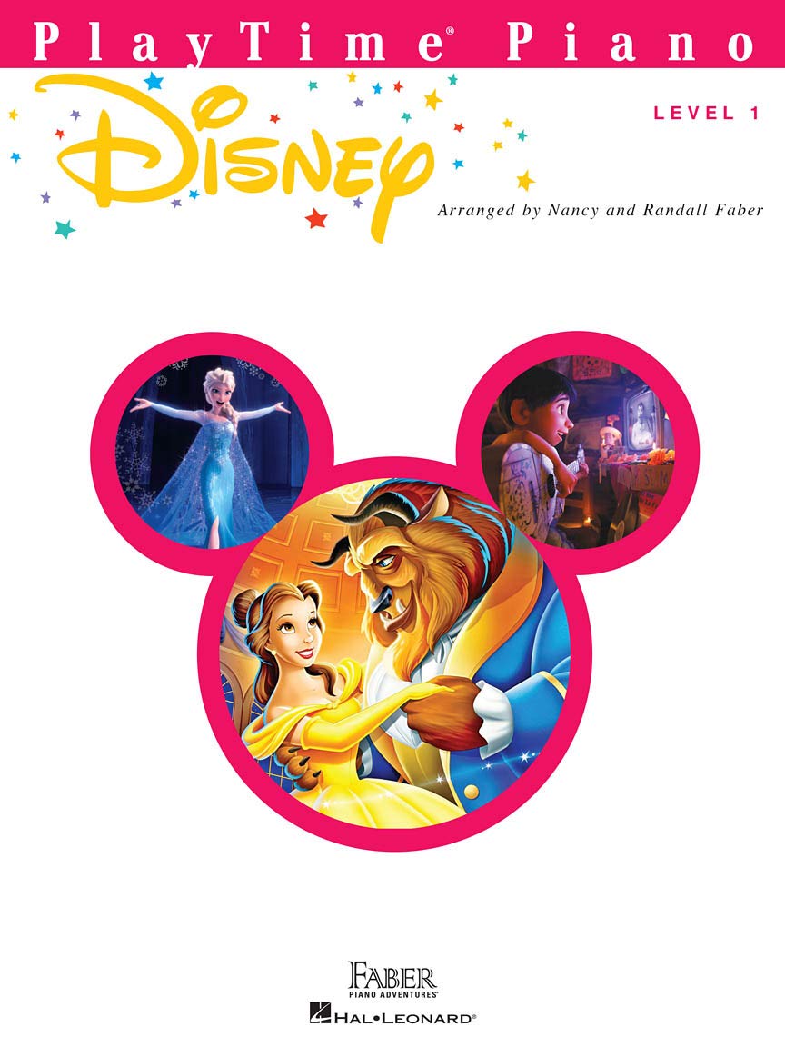 Faber Piano Adventures Piano Disney Books Set (4 Books) - Primer Level, Level 1, Level 2A, Level 2B