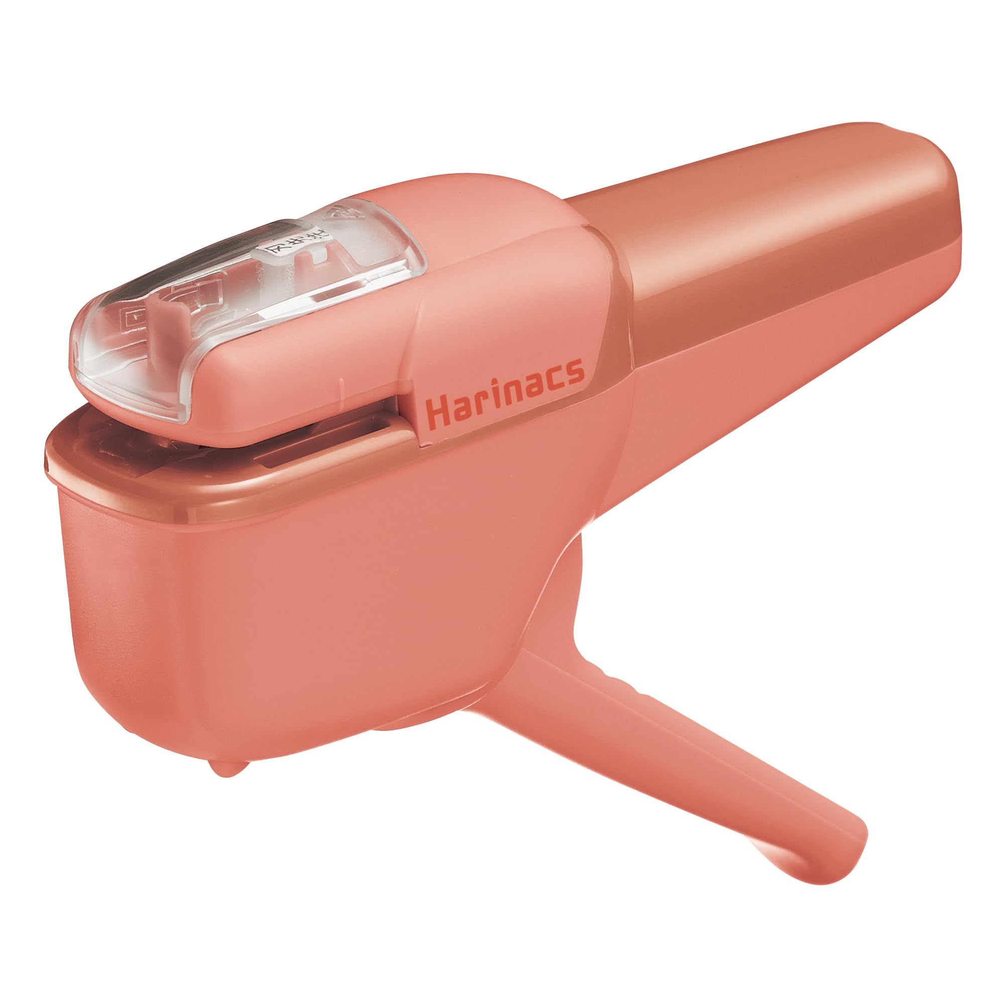 Kokuyo Stapleless Stapler, Harinacs Handheld Staple-Free, Up to 10 Sheets No Staple Binding, Portable Compact Holeless Stapler, Salmon Pink, Japan Import (SLN-MSH110VP)