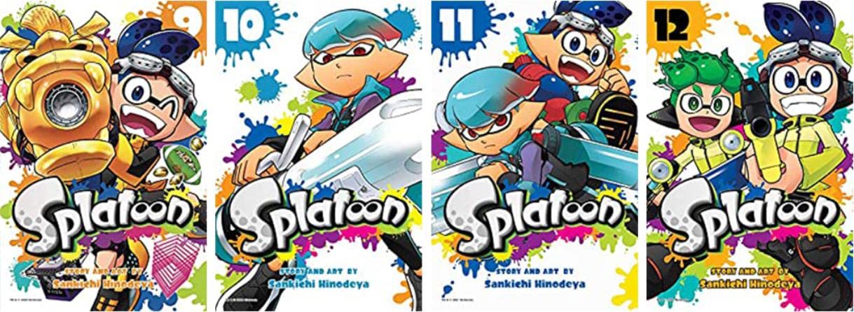 Splatoon Manga Set Vol.1-16 by Sankichi Hinodeya