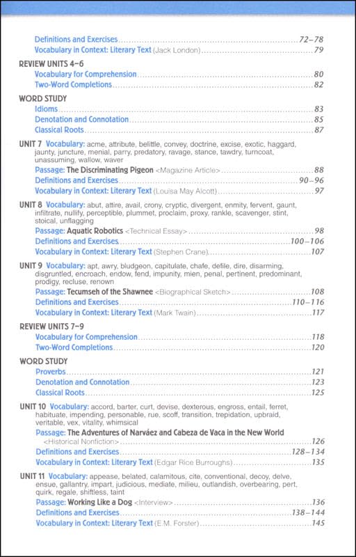 Vocabulary Workshop Enriched Level C Student Edition, Grade 8 | Vocabulary Workbook | English Language Arts
