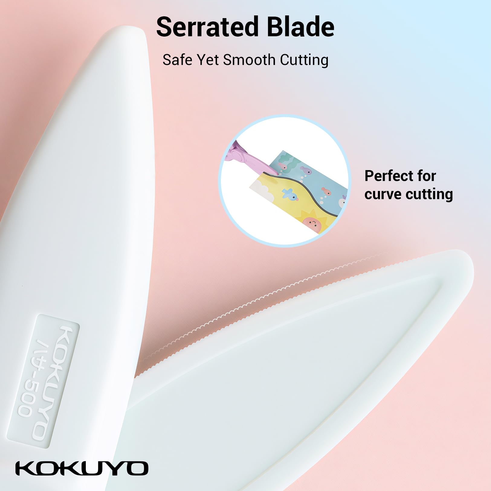 Kokuyo Toddler Safety Scissors, 2 Pack ABS Child-Safe Preschool Training Kids Scissors & Practice Sheets Paper Cutting, Ergonomic Blunt Tips, Early Childhood Craft Supplies for 2-4 Years, Japan Import