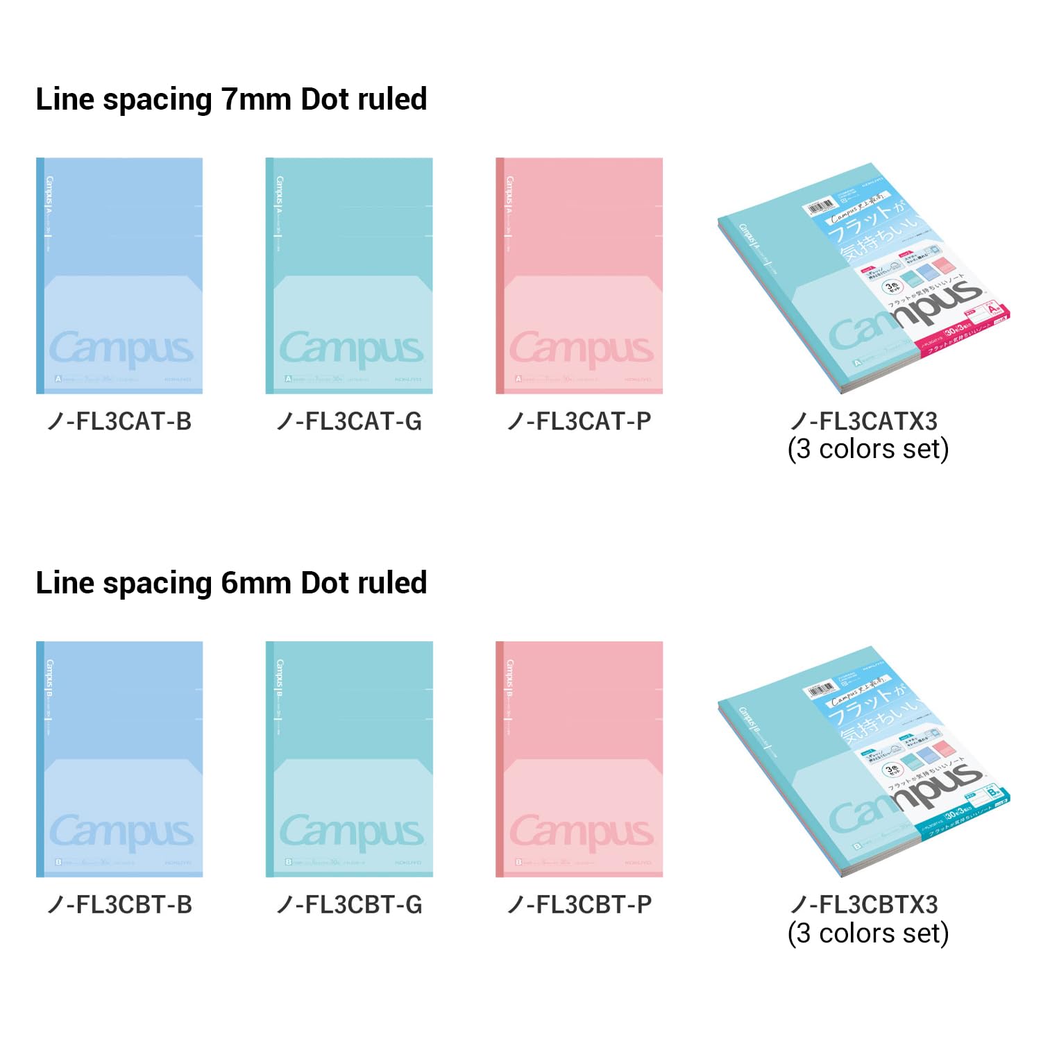 KOKUYO Composition Notebook, 7" x 10" Kimochii Dot Lined Notebook, 30 Sheets College Ruled Paper, 1 Pack Pink B5 Notebook for School and Work, School Supplies Comp Book for Note Taking, Japan Import