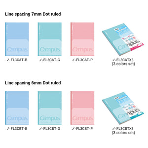 KOKUYO Composition Notebook, 7" x 10" Kimochii Dot Lined Notebook, 30 Sheets College Ruled Paper, 1 Pack Pink B5 Notebook for School and Work, School Supplies Comp Book for Note Taking, Japan Import