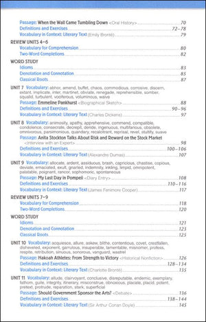 Vocabulary Workshop Enriched Level E Student Edition, Grade 10 | Academic Vocabulary Workbook | High School English Language Arts