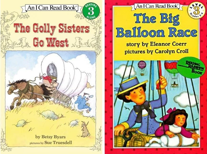 I Can Read Series Level 3 & 4: 10-Book Collection Set, The Josefina Story Quilt, Wagon Wheels, Dust for Dinner, Dinosaur Hunter, The Big Balloon Race, Clara and the Bookwagon & More