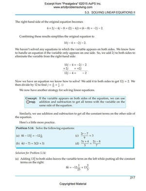 Art of Problem Solving Series Prealgebra 2 Books Set (Textbook and Solutions Manual) by Richard Rusczyk, David Patrick and Ravi Boppana