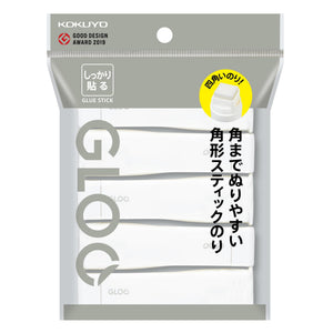 Kokuyo Gloo Square Glue Stick, Firm Stick, Small Size, Pack of 5, Japan Import (TA-G301-5P)