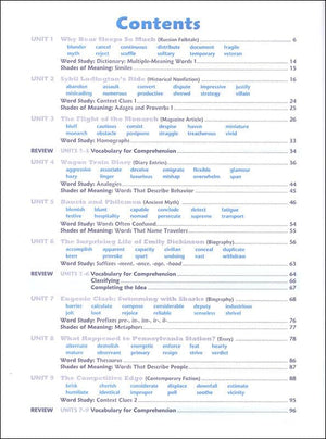 Vocabulary Workshop Enriched Blue Level Student Edition, Grade 5 | Vocabulary Workbook | Upper Elementary English Language Arts