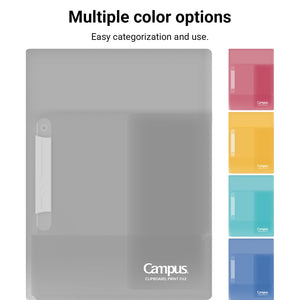 Kokuyo Portfolio Folder with Pockets Folder for Paper Organization,Heavy Duty Pocket Fits US Letter & A4，Dual-Purpose Clip & Pocket Design (FU-CE755LB)