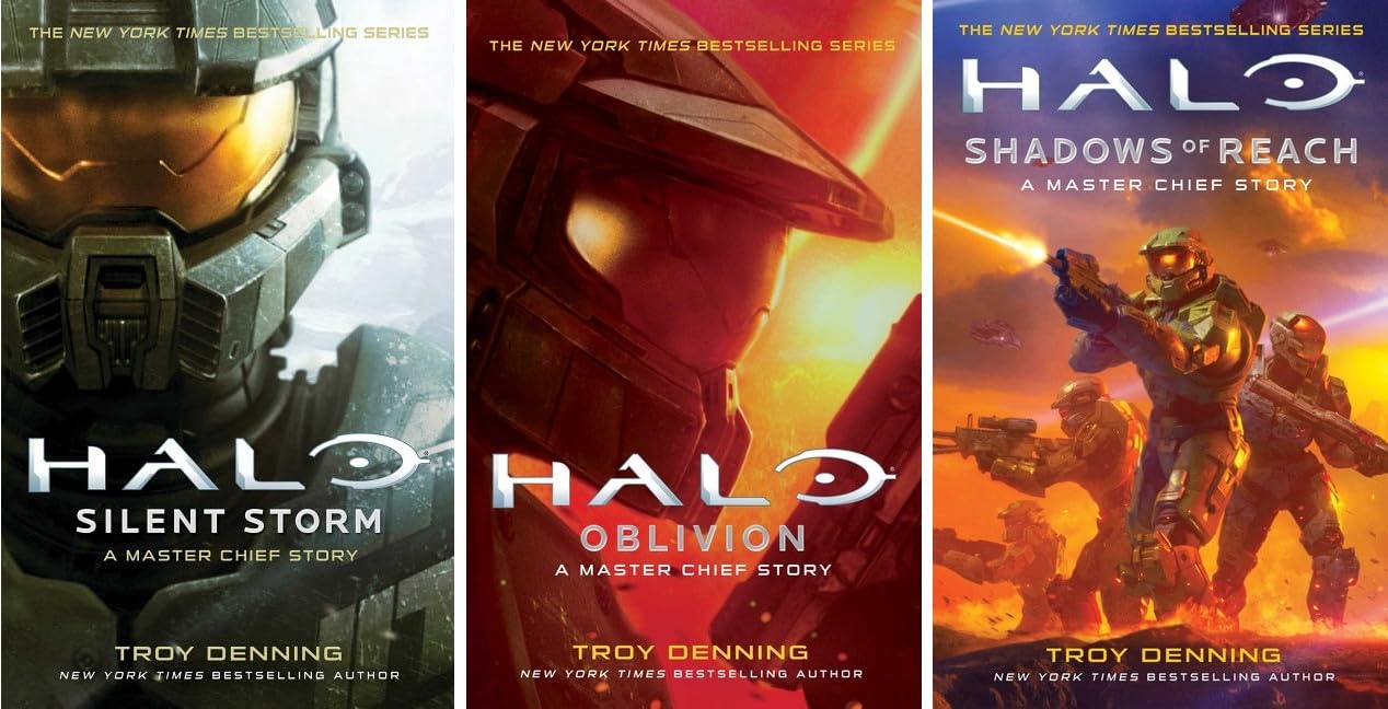 Halo: A Master Chief Story Series 3 Books Collection Set by Troy Denning – Silent Storm, Oblivion & Shadows of Reach