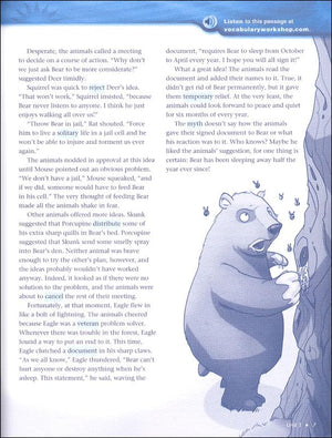 Vocabulary Workshop Enriched Blue Level Student Edition, Grade 5 | Vocabulary Workbook | Upper Elementary English Language Arts