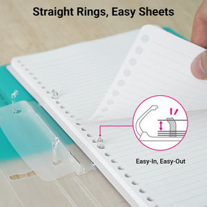 KOKUYO 5 Subject Spiral Notebook Journal, Campus 110 Sheets B5 Refillable Notebook with Dividers Tabs, 6mm Dot Lined Binder Notebook for Work School Note Taking. 9" x 10.5", Blue, Japan Import