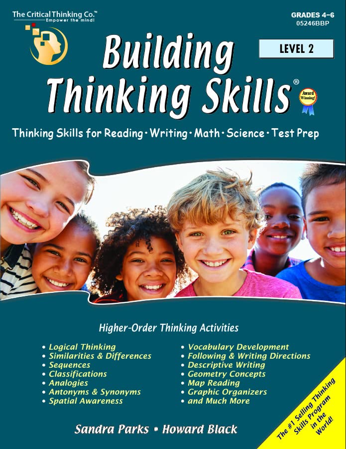 Building Thinking Skills Level 2 (Color) Workbook - Critical Thinking Skills for Reading, Writing, Math, Science (Upper Elementary, Grades 4-6)