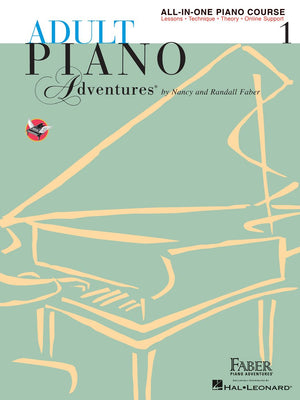 Faber Adult Piano Adventures Books 1 Set (4 Books): All-In-One Piano Course Book 1, Popular 1, Christmas 1, Classics 1