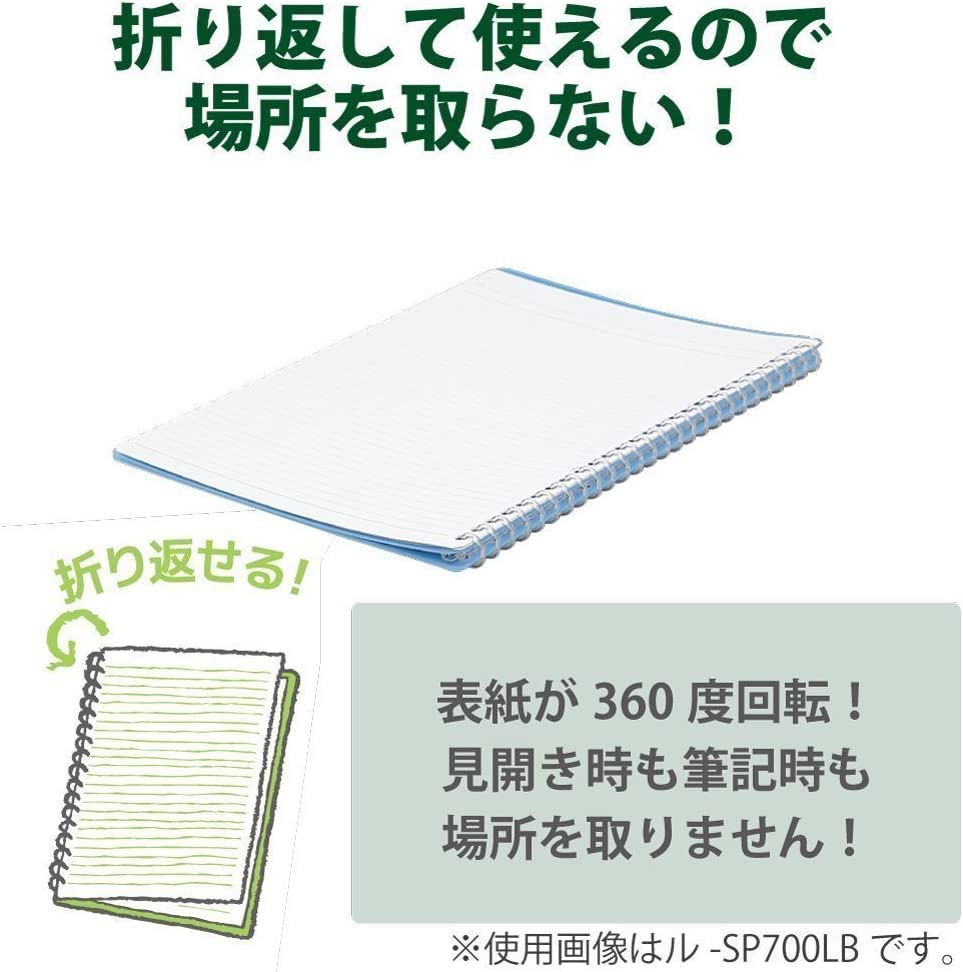 Kokuyo Campus Smart Ring Binders 3 Pack, B5 Vivid Colors Binder Notebooks, Up to 25 Sheets 26 Holes Slim Binder Folder with 10 Campus Sarasara Loose-leaf Paper Each for Study and Journal, Japan Import
