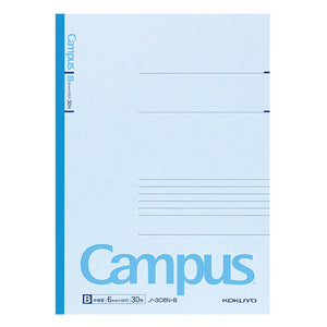 KOKUYO Composition Notebooks, 5 Pack Campus Semi-B5 Comp Book with B 6mm Ruled, 30 Sheets, Classic School Lined Notebook, Journal Notebook for Women Work Study Note Taking (NO-3CBNx5)