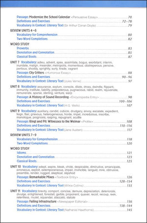 Vocabulary Workshop Enriched Level D Student Edition, Grade 9 | Vocabulary Workbook | Academic English Language Arts