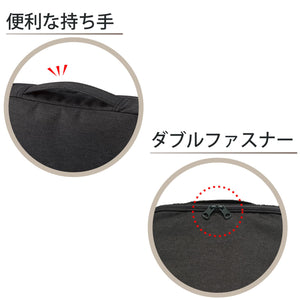 KOKUYO Pencil Case Pouch, Haco-Biz Standing Pen Pouch Bag, Foldable Stand up Pencil Holder Organizer, Large Capacity Portable Pencil Box for School Supplies, Black x Green, Japan Import (KAHA-HB11D)