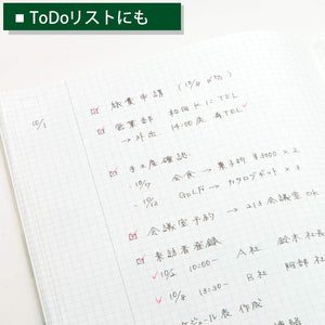 Kokuyo JIBUN_TECHO IDEA Notebook, A5 Slim Size(8.3" x 4.9"), 3mm Grid Ruled, 40 Sheets, Thin Paper, Pack of 2, Japan Import (NI-JCA3)