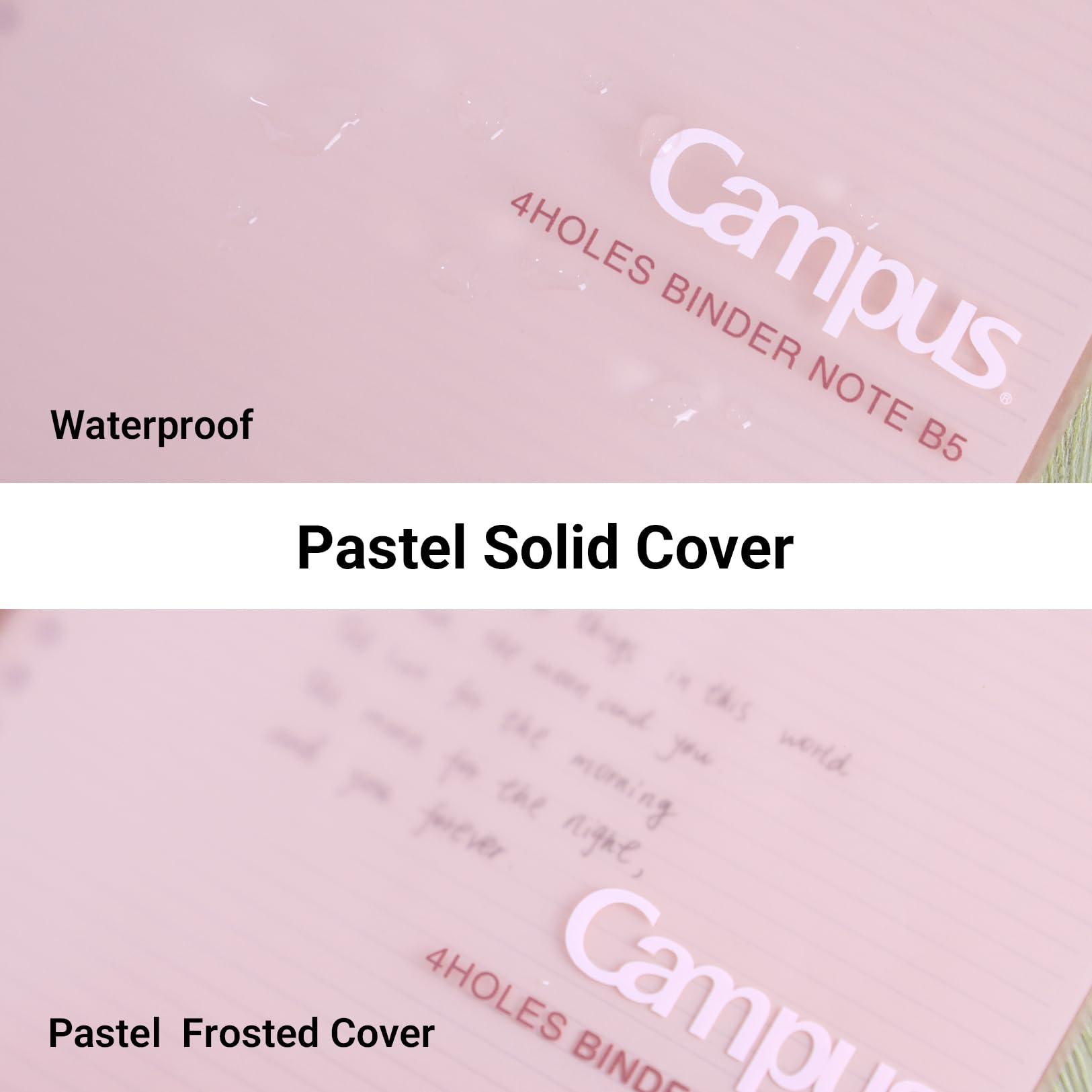 KOKUYO Campus 2x2 Spiral Binder Notebook 3 Pack, B5 Refillable Binders + 100 Refill Papers with 5mm Ruled, 40 Sheet Capacity, Pastel Notebook for School, Work, Note Taking