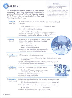 Vocabulary Workshop Enriched Blue Level Student Edition, Grade 5 | Vocabulary Workbook | Upper Elementary English Language Arts