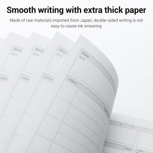 Kokuyo Campus Study Planner Notebook, Daily Ruled, Semi-B5, Light Pink, for 63 Days, Japan Import (NO-Y80MD-LP)