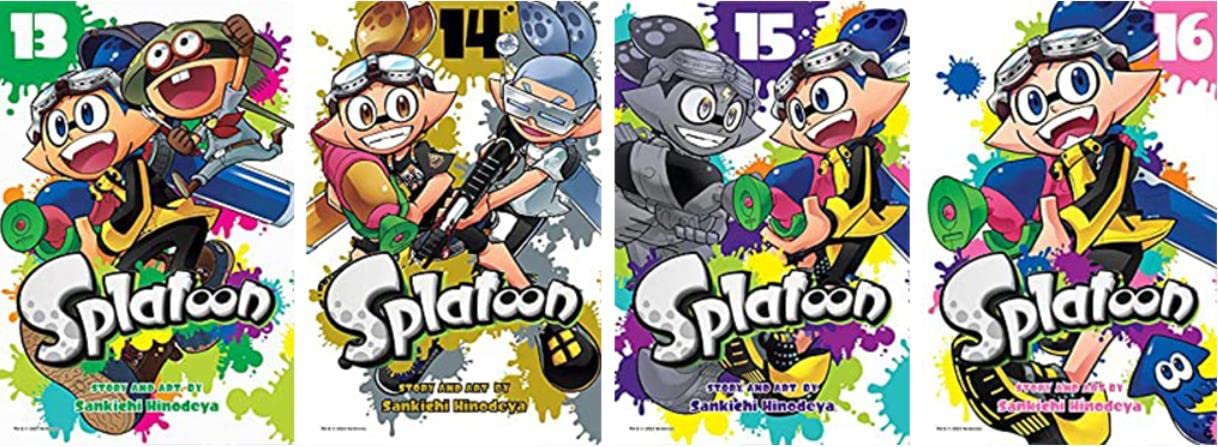 Splatoon Manga Set Vol.1-16 by Sankichi Hinodeya