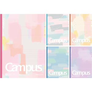KOKUYO Composition Notebooks, 5 Pack Campus Semi-B5 Comp Book with Dot A 7mm Ruled, 30 Sheets, School Lined Notebook Acrylic Palette, Journal Notebook for Women Work Study Note Taking (NO-3CATN-L38X5)