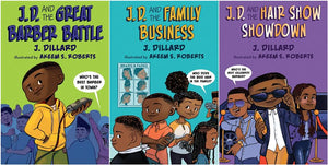 J.D. the Kid Barber Series 3-Book Collection: J.D. and the Great Barber Battle, J.D. and the Family Business, J.D. and the Hair Show Showdown – Kids Middle Grade Books