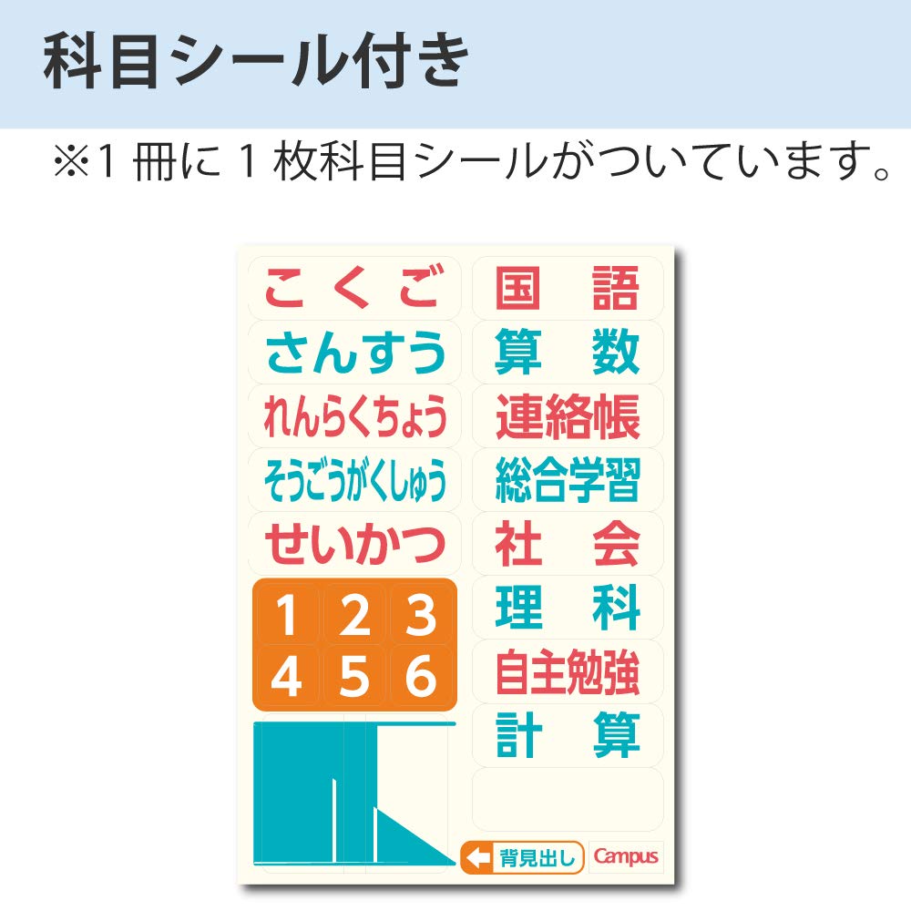 KOKUYO Campus Notebook, Easy Erasing, Semi-B5, 5mm(0.2in) Grid Ruled, 0.4 inch (10 mm) Solid Line, 30 Sheets, Pack of 5, Blue Colors, Japan Import (NO-30S10-5X5B)