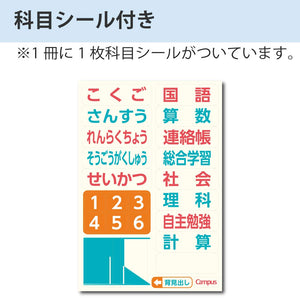KOKUYO Campus Notebook, Easy Erasing, Semi-B5, 5mm(0.2in) Grid Ruled, 0.4 inch (10 mm) Solid Line, 30 Sheets, Pack of 5, Blue Colors, Japan Import (NO-30S10-5X5B)