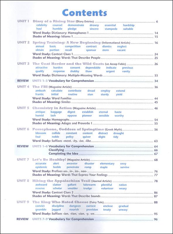 Vocabulary Workshop Enriched Orange Level Student Edition, Grade 4 | Vocabulary Workbook | Elementary English Language Arts