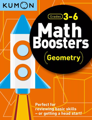 Kumon Math Boosters 4 Books Set for Grades 3 - 6, Ages 9 - 11 (Fractions, Word Problems, Geometry, Problem Solving with Ratios & Proportions)
