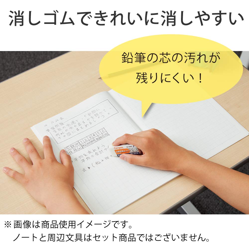 KOKUYO Campus Notebook, Easy Erasing, Semi-B5, 5mm(0.2in) Grid Ruled, 0.4 inch (10 mm) Solid Line, 30 Sheets, Pack of 5, Water Drop Pattren, Japan Import (NO-30VS10-5NX5)