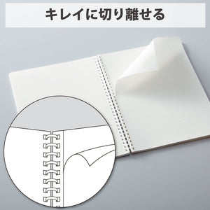 Kokuyo D Shaped Soft Ring Notebook, 7mm Rule, 31 Lines, 80 Sheets, B5, Natural Style, Set of Black, Beige, Navy, Japan Import (SU-SV608A)