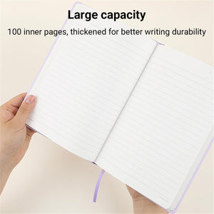 KOKUYO Lined Journal Notebooks, 4 Pack A5 Hardcover Notebook for Women in 8mm Ruled Japanese Smooth Paper, 70gsm 100 Sheets Each Pastel Travel Journal in 5.5'' x 8'', Journaling Writing Work & Office