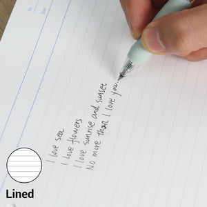 Kokuyo Campus Loose Leaf Paper, A4 Filler Paper with B 6mm Ruled, 100 Sheets 75 GSM Sarasara Smooth Writing, 30 Holes, 11-3/4"x8-1/4” Binder Notebook Bleed Resistant Paper. Japan Import (NO-816BE)