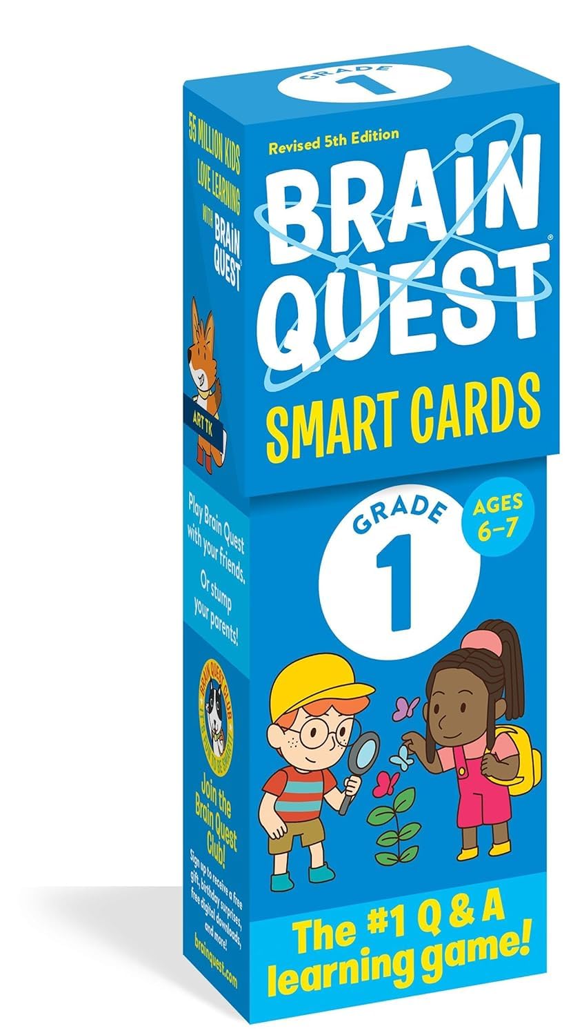 Brain Quest 1-Book & Cards Set. Brain Quest Workbook 1st Grade Revised Edition & Brain Quest 1st Grade Smart Cards Revised 5th Edition by Workman Publishing