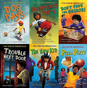 Carver Chronicles Series 6 Books Collection — Dog Days, Skateboard Party, Don’t Feed the Geckos, Trouble Next Door, The New Kid, Pizza Party