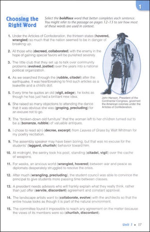 Vocabulary Workshop Enriched Level C Student Edition, Grade 8 | Vocabulary Workbook | English Language Arts