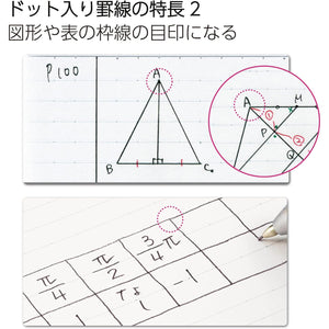 KOKUYO Composition Notebooks, 7" x 10" Smart Lined Notebook, 30 Sheets 6mm Dot Ruled Paper, 3 Pack B5 Notebook for School, School Supplies Comp Book for Note Taking, Souffle Tone, Japan Import