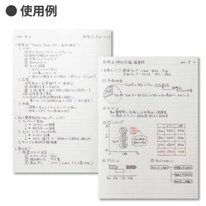 KOKUYO Campus Notebook, Business Type, Dot A 7mm Ruled, A4, 40 Sheets, 37 Lines, Navy Cover, Japan Import (NO-201AT-DB)