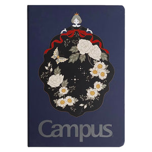 KOKUYO Lined Journal Notebook, A5 Hardcover Notebook for Women in 8mm Ruled, 100 Sheets Travel Journal in 5.75'' x 8.4'', Journaling, Writing, Work & Office, 70 GSM Japanese Smooth Paper, Navy