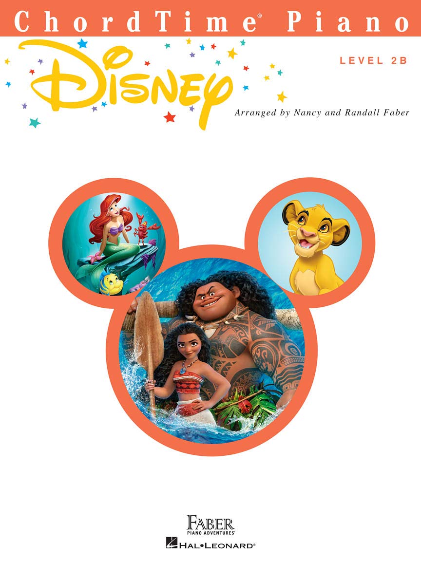 Faber Piano Adventures Piano Disney Books Set (4 Books) - Primer Level, Level 1, Level 2A, Level 2B