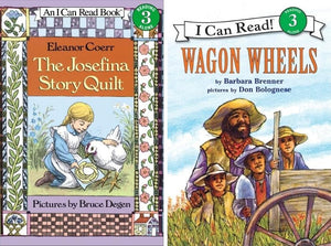 I Can Read Series Level 3 & 4: 10-Book Collection Set, The Josefina Story Quilt, Wagon Wheels, Dust for Dinner, Dinosaur Hunter, The Big Balloon Race, Clara and the Bookwagon & More