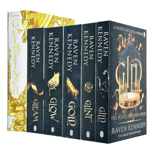 The Plated Prisoner Series 6 Books Collection Set By Raven Kennedy(Gild, Glint, Gleam, Glow, Gold & Goldfinch)