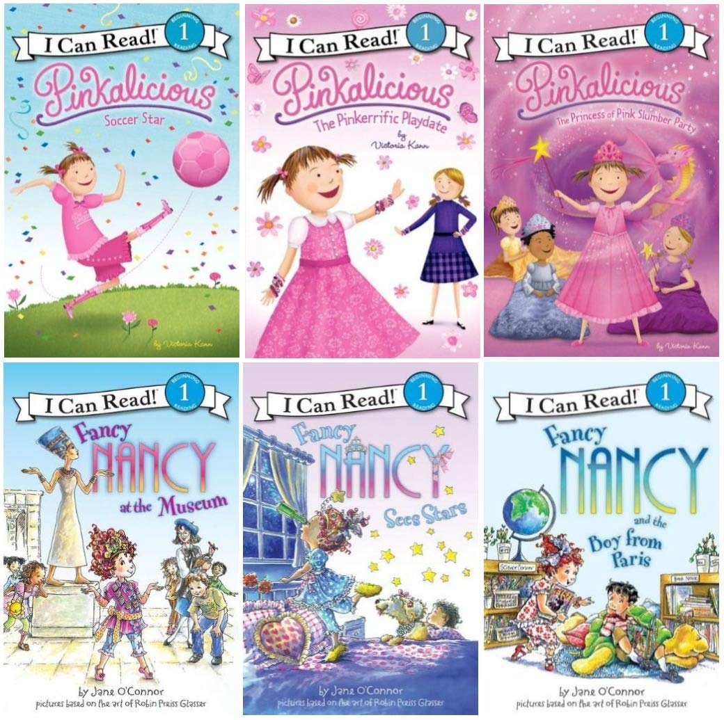 Pinkalicious & Fancy Nancy 6 Book Set of 'I Can Read' Level 1 books by Victoria Kann (2011-05-03)