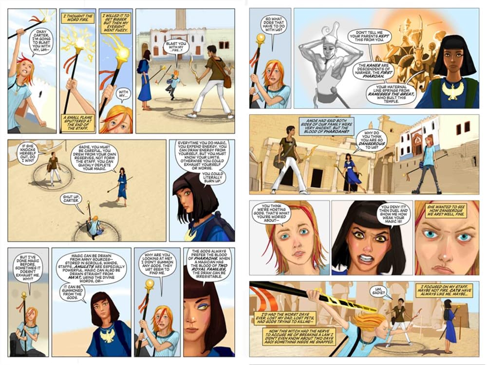 Kane Chronicles Graphic Novels 3 Books Collection Set By Rick Riordan (The Throne of Fire, The Serpent's Shadow, The Red Pyramid)