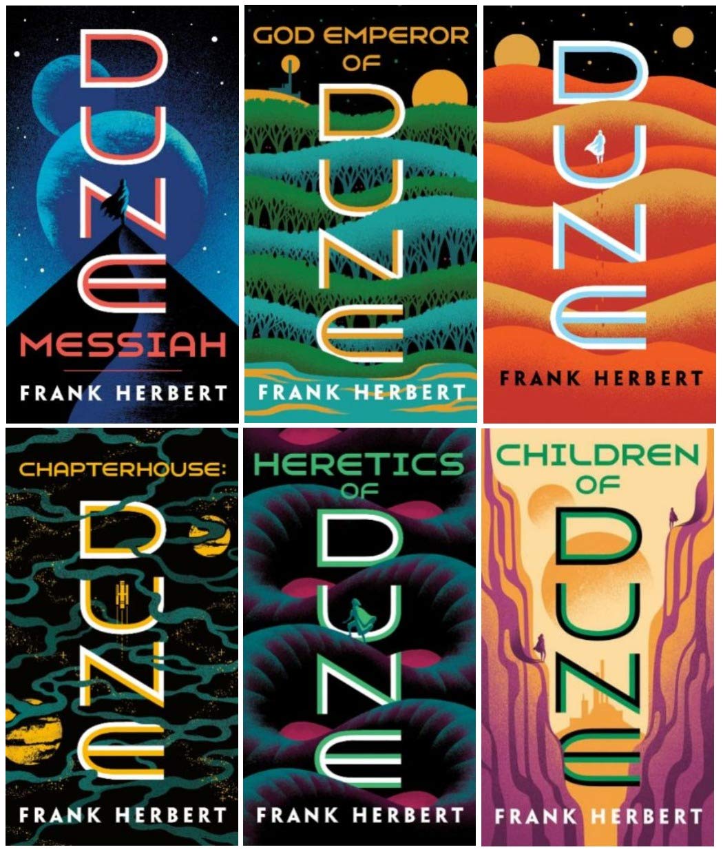 Complete Dune Series Set ( 6 Books ) Dune; Dune Messiah; Children of Dune; God Emperor of Dune; Heretics of Dune; Chapterhouse Dune